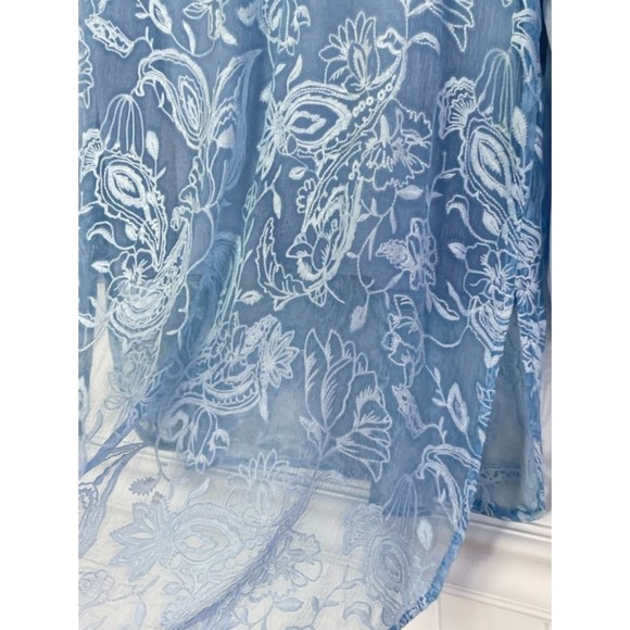 Soft Surroundings 100% Silk Lace whimsical Fairy Romantic Tunic Top Large h42 - Picture 12 of 14